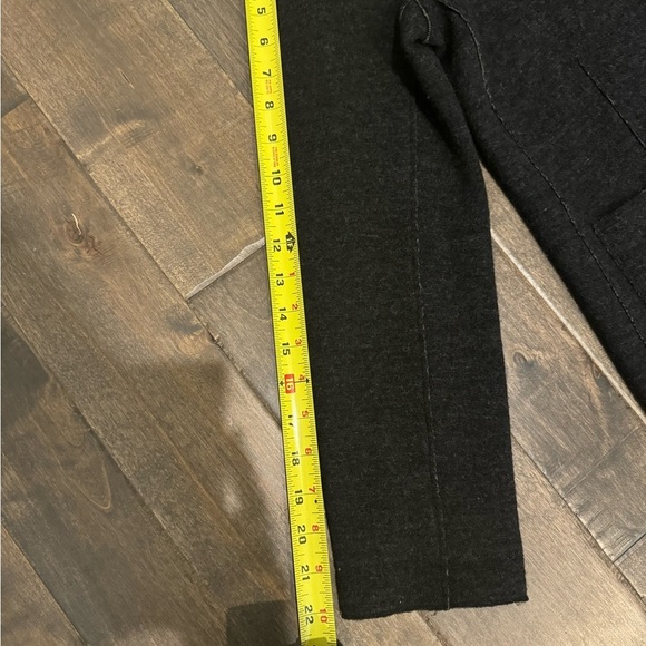 Eileen Fisher Merino Wool Knit Jacket Cardigan Dark Gray PS - Picture 10 of 11